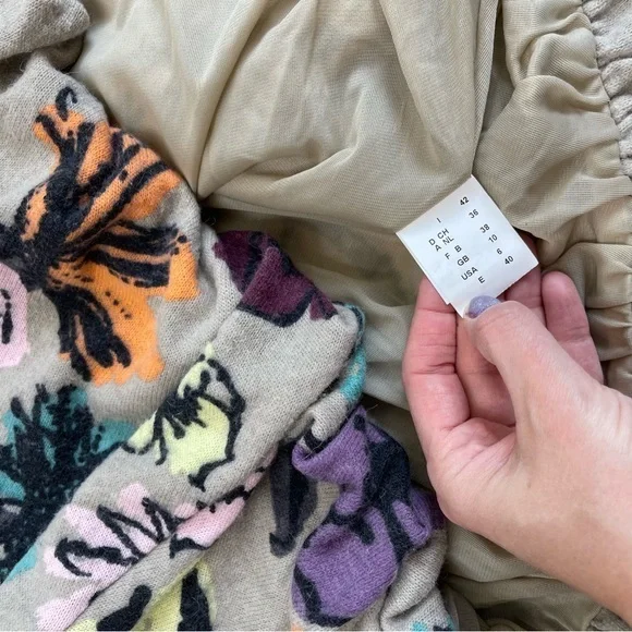 Missoni Y2K Flower Bubble Hem Wool Blend Dress - Picture 5 of 11